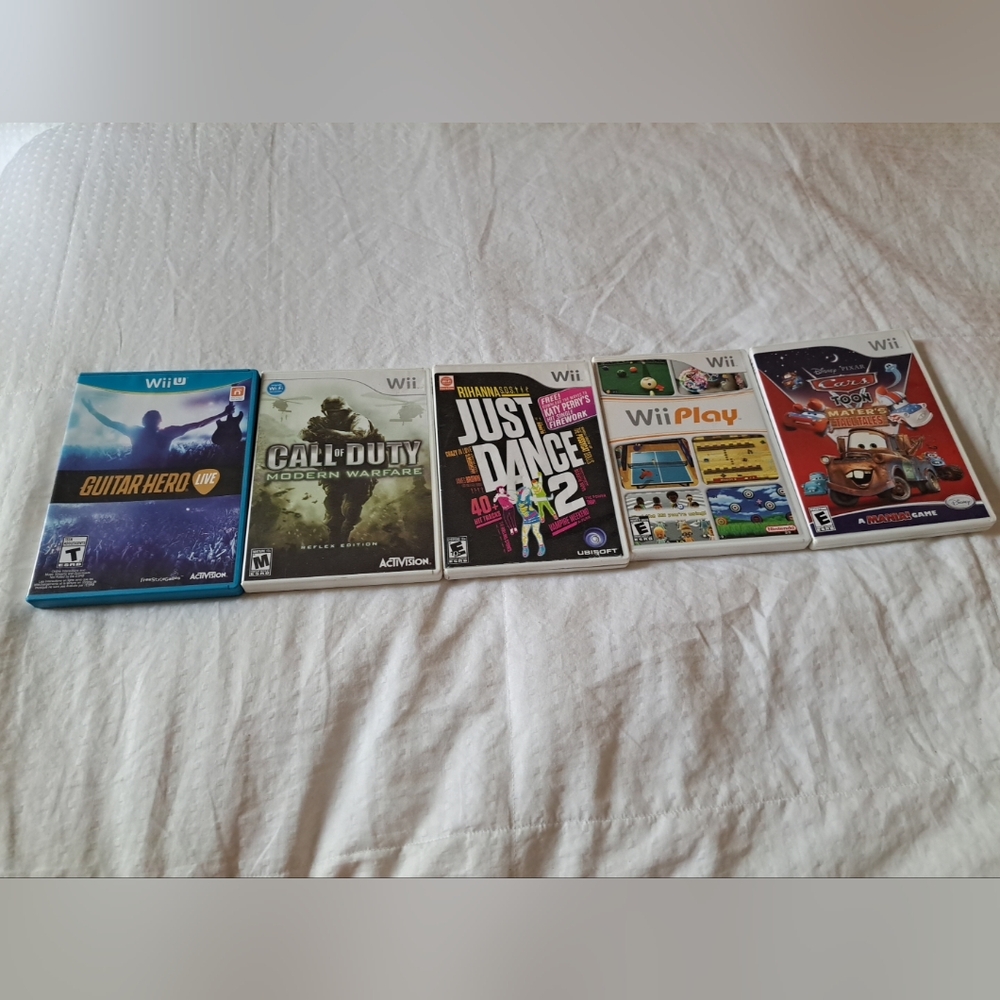5 Five Wii Games $50